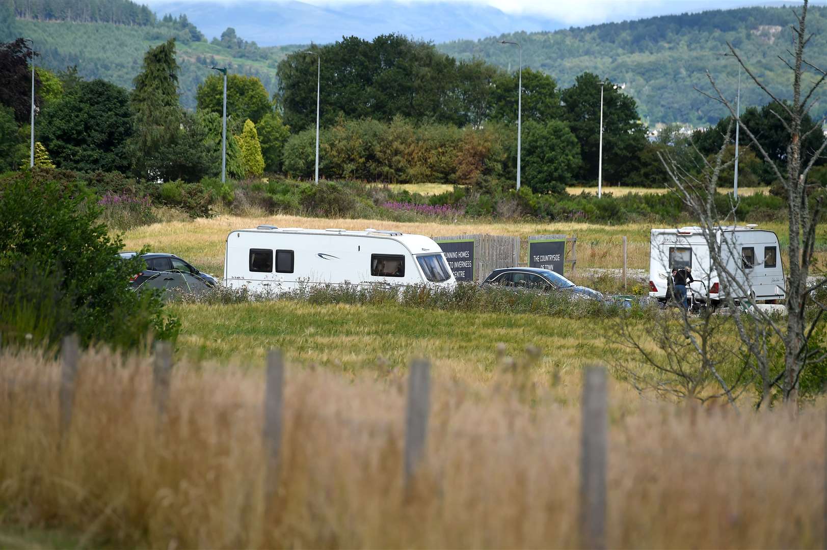 Travellers who are camped near Culloden roundabout and Culloden West.