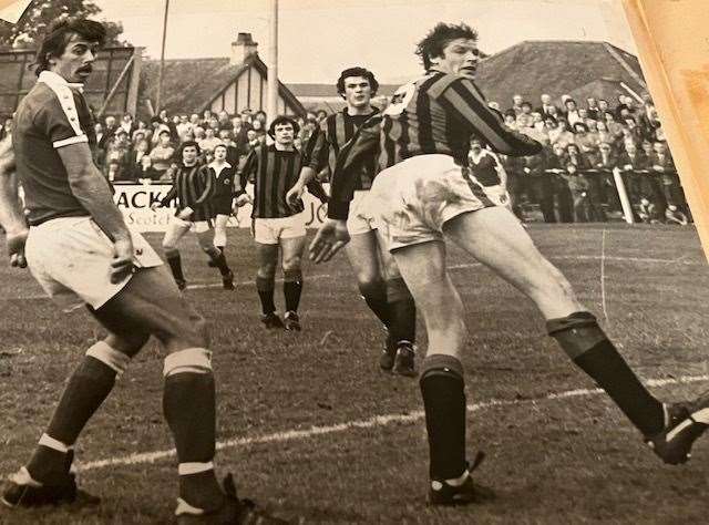 In action against Inverness Thistle in 1978
