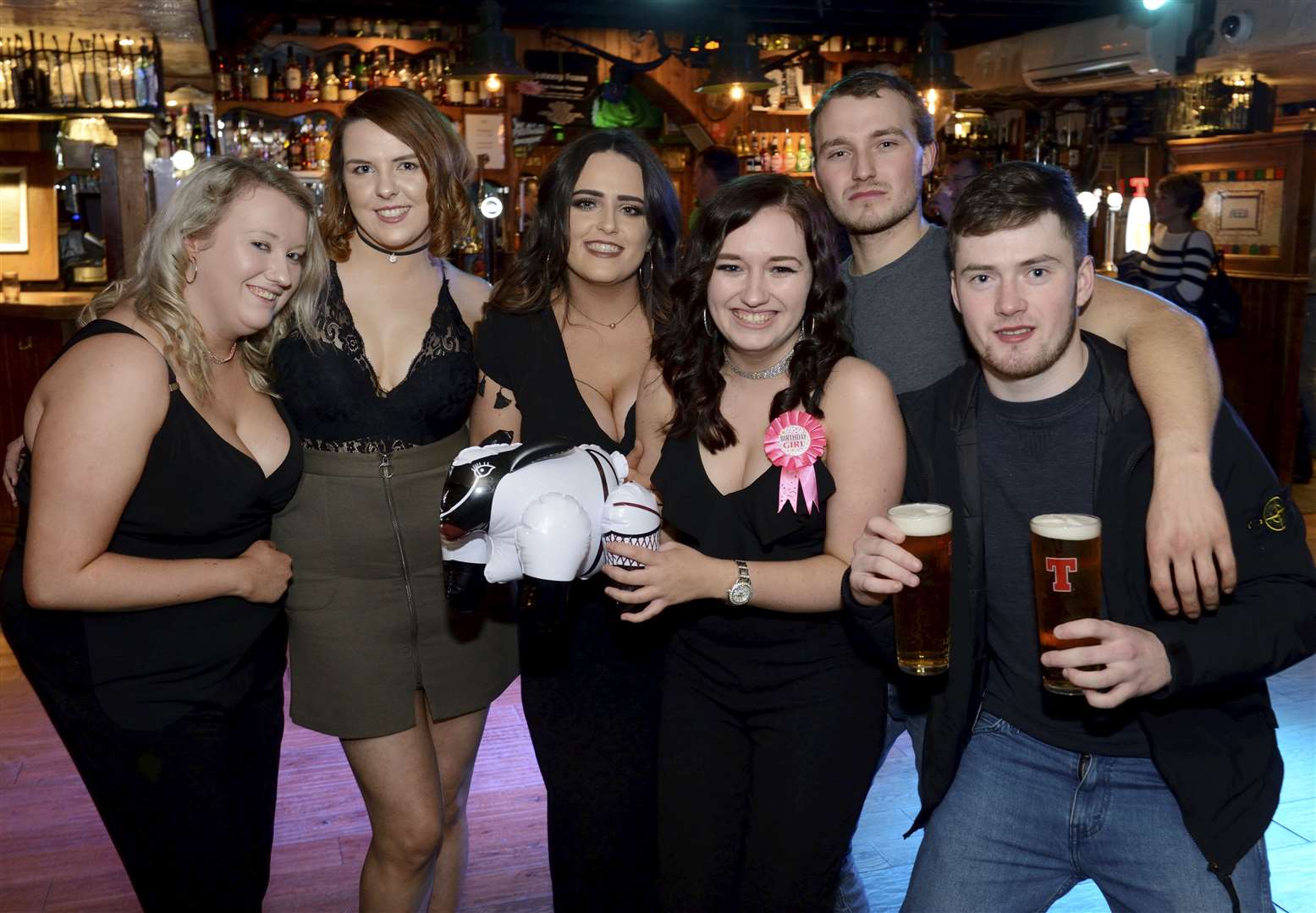 Cityseen..Karen Webster(centre) celebrates her 24th birthday...Picture: Gary Anthony. Image No. 040027.