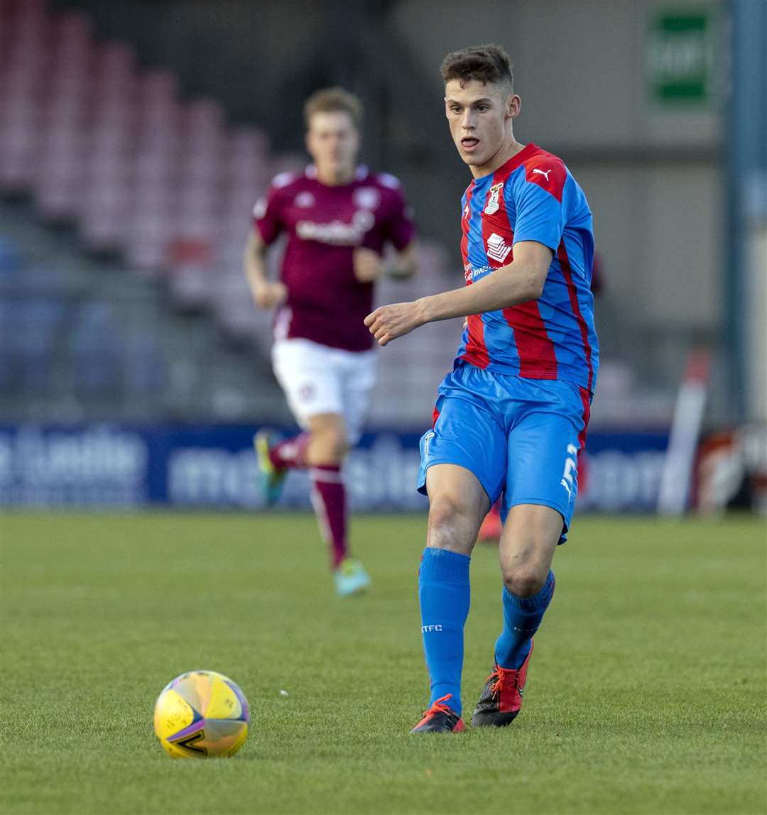 Picture - Ken Macpherson, Inverness. Inverness CT(3) v Arbroath(1). 31.10.19. ICT’s Wallace Duffy.
