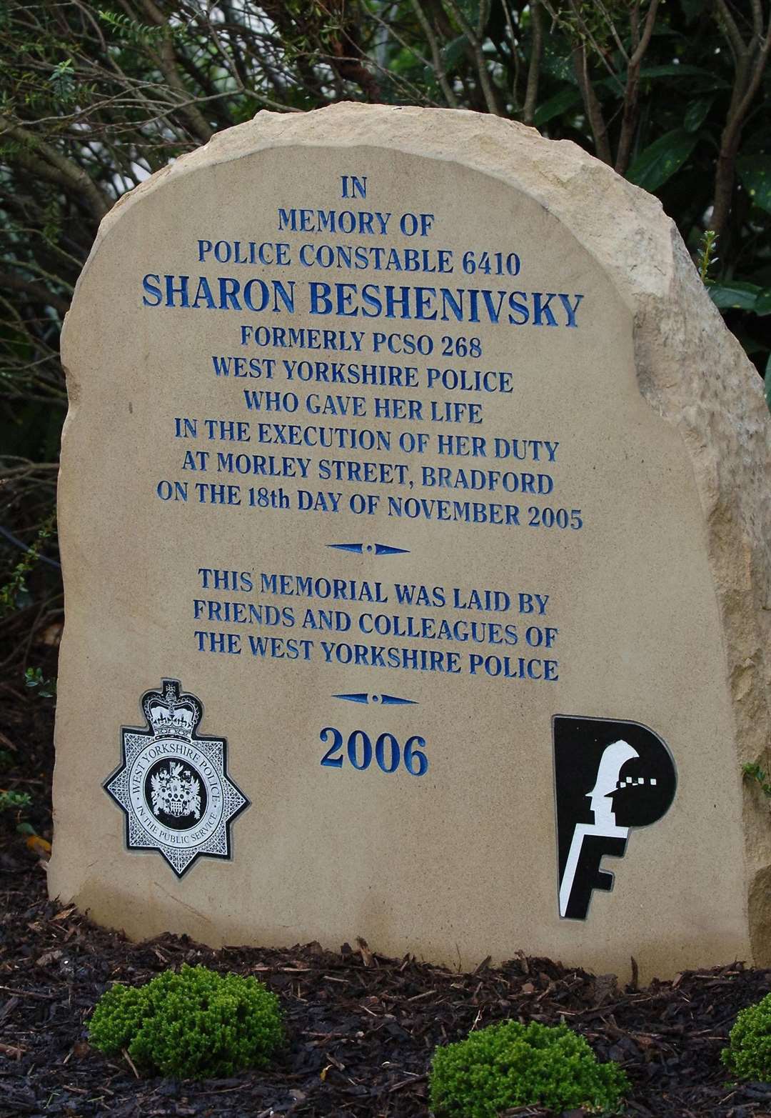A memorial for Pc Sharon Beshenivsky (John Giles/PA)