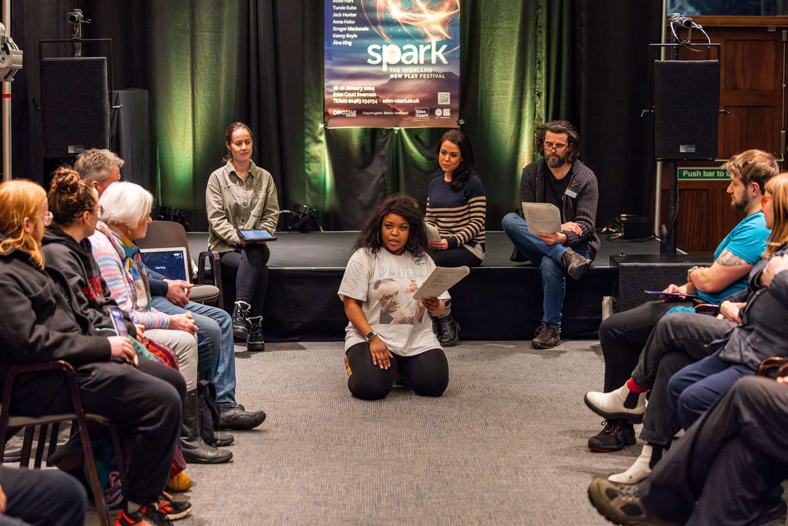 Highland playwrights and theatremakers came together at Eden Court's Spark Festival in January, Picture: Paul Campbell.
