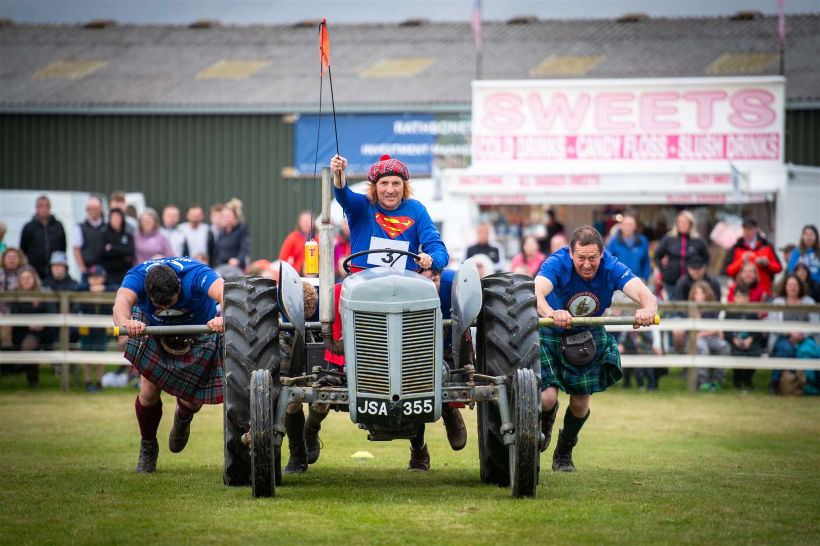 Tractor push at the Black Isle Show. Picture: Callum Mackay