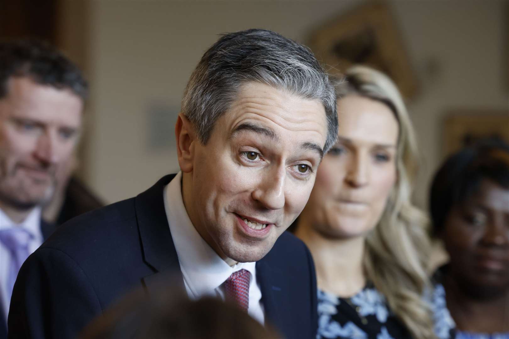 Simon Harris said Fine Gael was the party of law and order (Nick Bradshaw/PA)