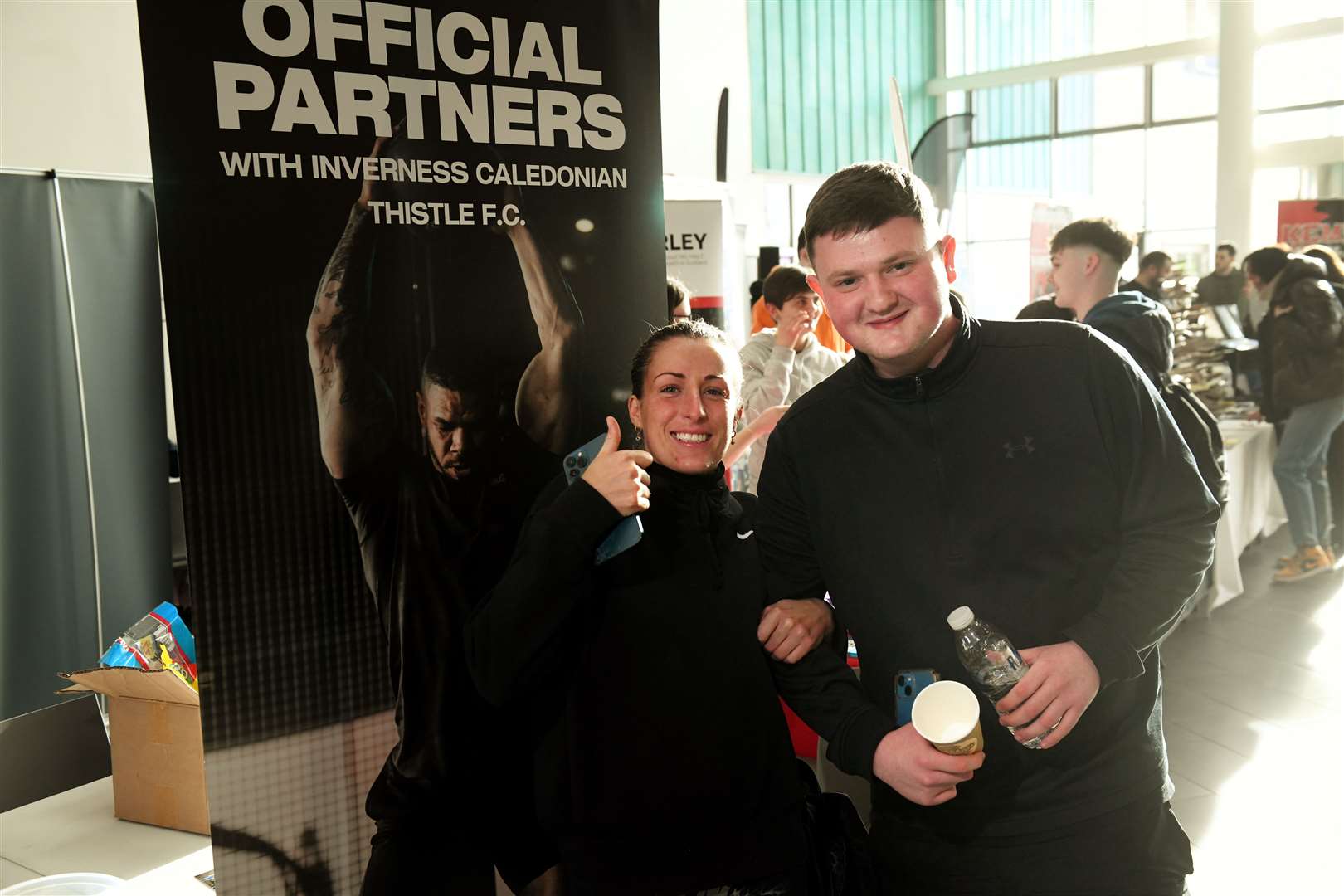 Caitlin Fraser from Everlast gym and Keiran Begg. Picture: James Mackenzie.