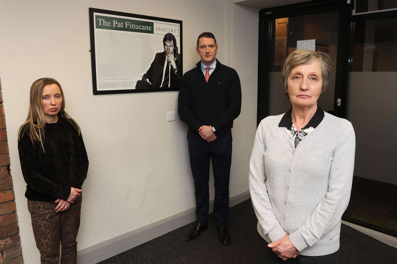 Katherine Finucane, with her brother John and mother Geraldine (Liam McBurney/PA)