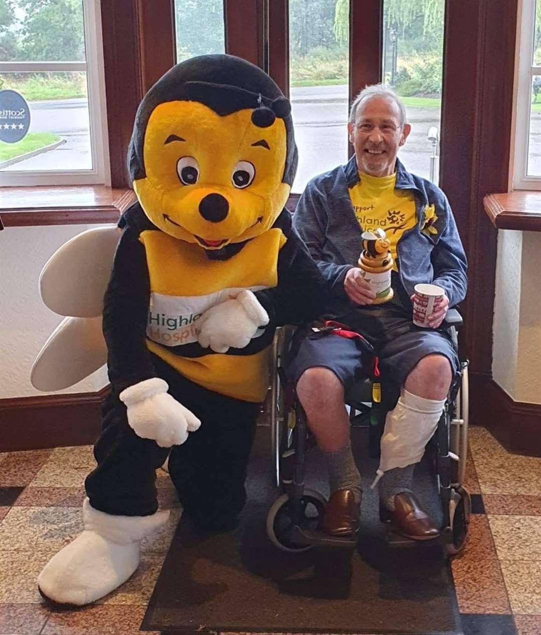 Macdonald Drumossie Hotel Doorman Charlie Murray, who's being cared for at Highland Hospice, has inspired his friends and co-workers to raise funds for our cause.