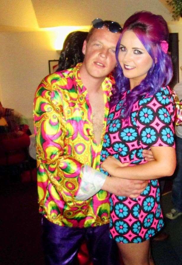 Amy with her brother Chris.