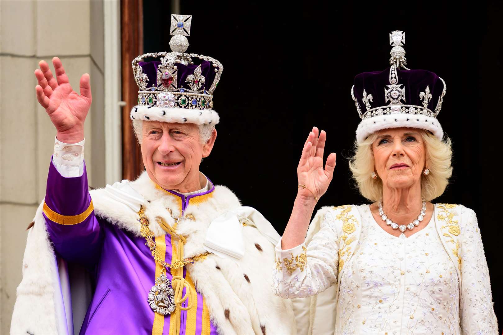 The King on his coronation day last May (Leon Neal/PA)