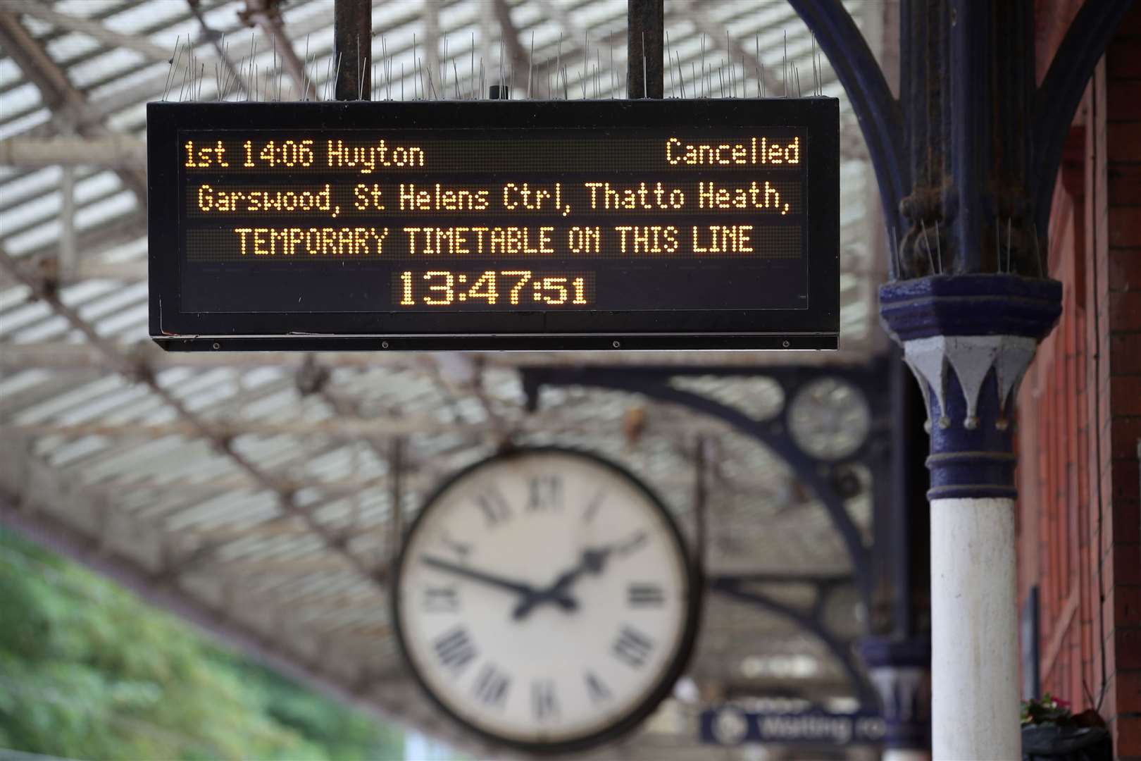 The introduction of new timetables in May 2018 led to chaos across large parts of the rail network (Nick Potts/PA)