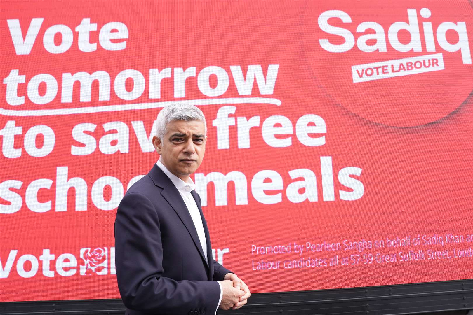 Mr Khan plans to make free school meals permanent in London’s state primary schools (Stefan Rousseau/PA)
