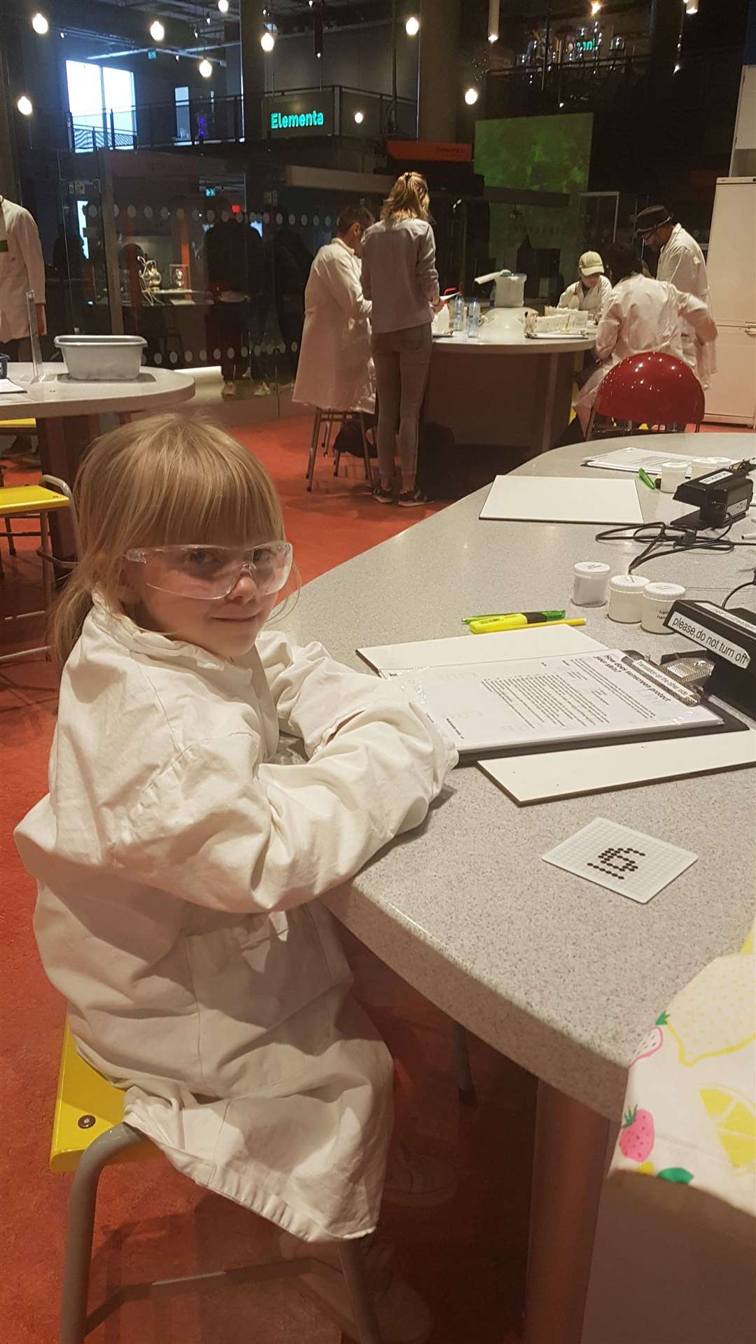 Scientist Jessica hard at work experimenting at the Science Museum. Picture: PA Photo/Kirsty Masterman