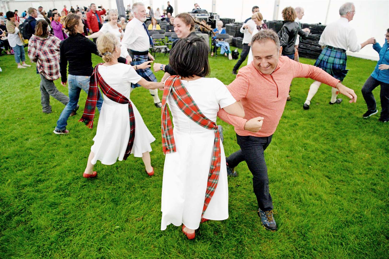 The Inverness & District branch of the Royal Scottish Country Dance Society invited visitors up for a reel. Picture: Gair Fraser.