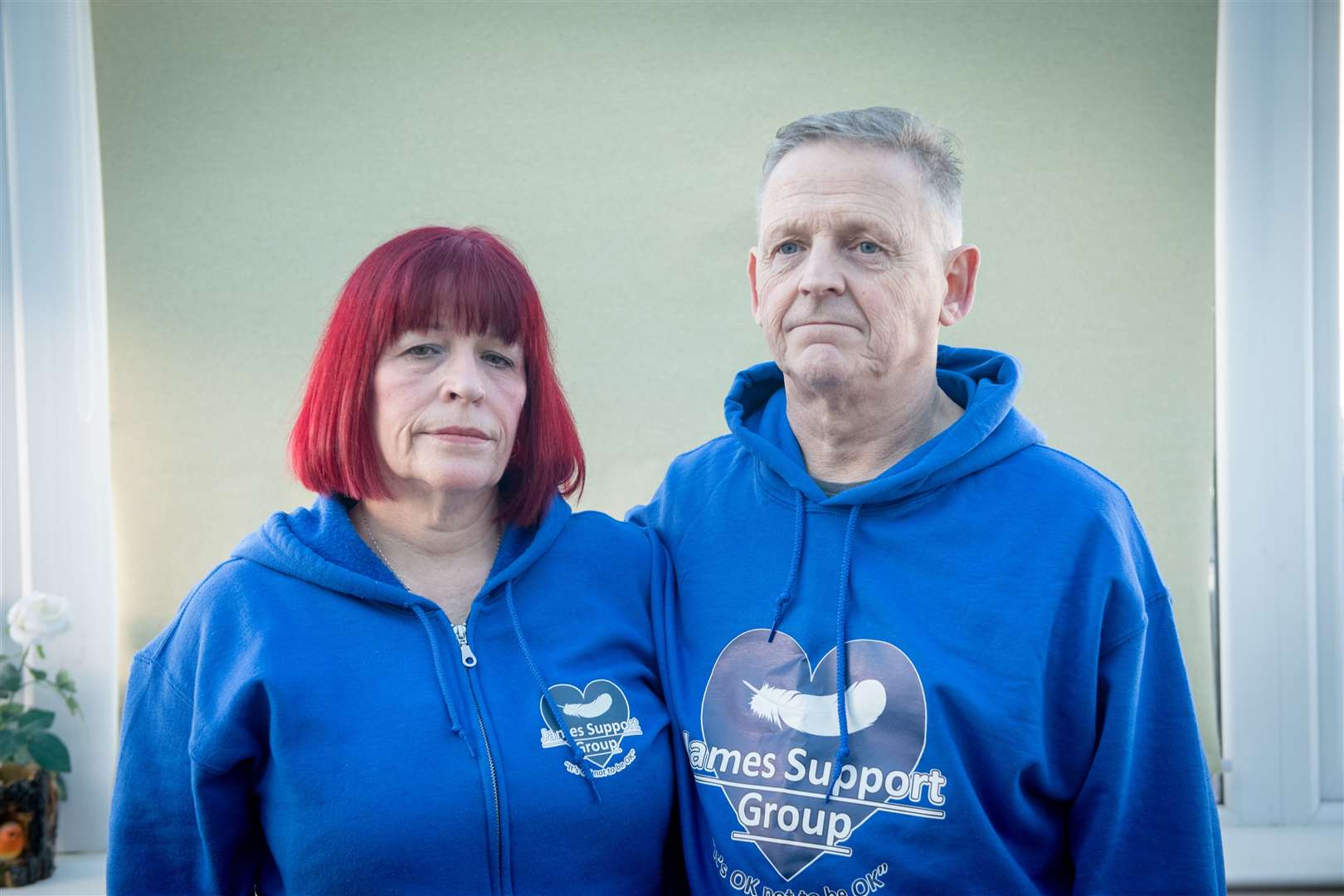 Wendy and Patrick Mullery of James Support Group. Picture: Callum Mackay