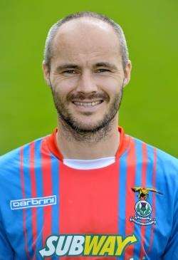 Caley Thistle defender David Raven scored in the 1-1 draw at Dundee.