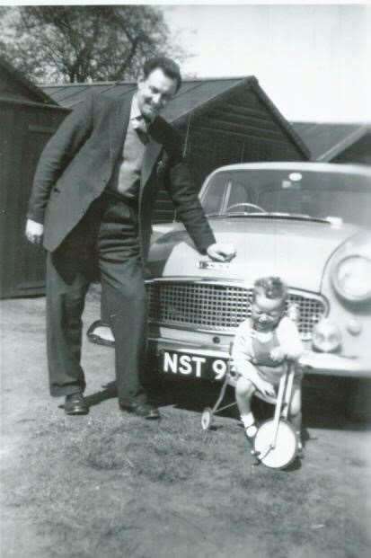 T Arnott Moffat with his son John.