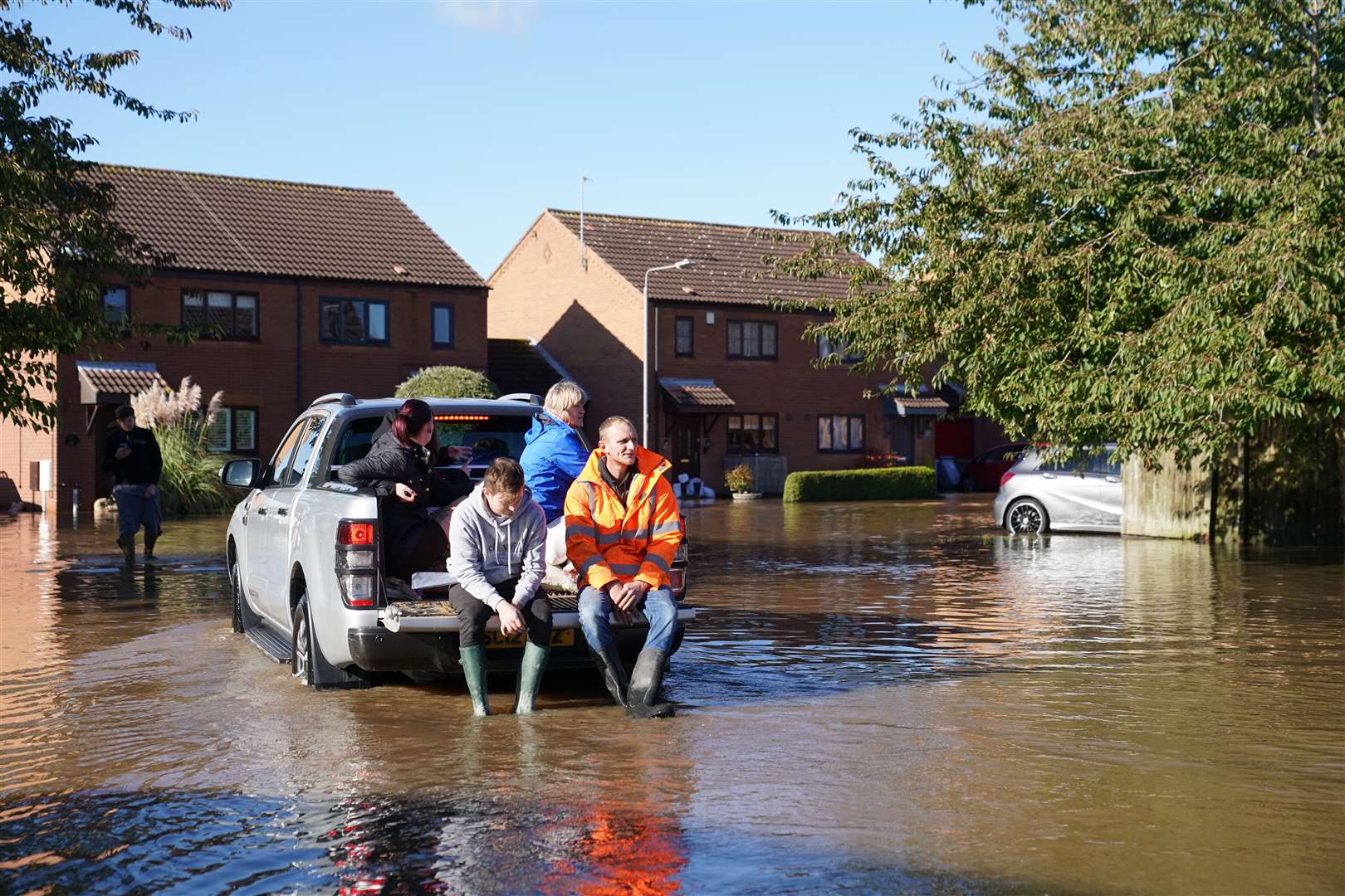 There is flooding in areas of Retford in Nottinghamshire (Joe Giddens/PA)