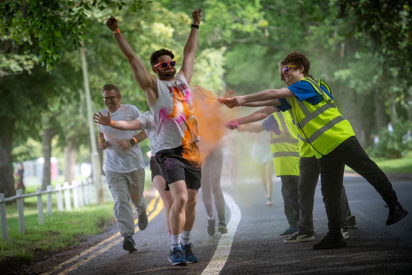 The Colour Fun Run was a first for the event. Picture: Callum Mackay