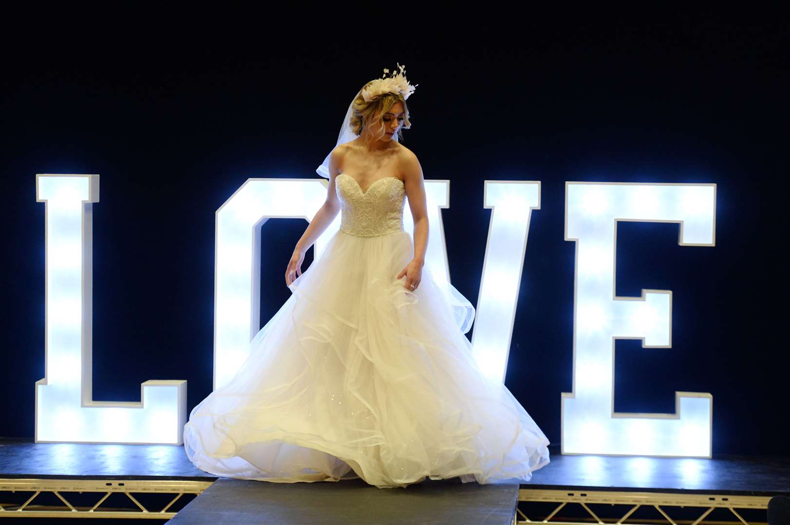 See gorgeous gowns at the fair's fashion show. Picture: Gary Anthony
