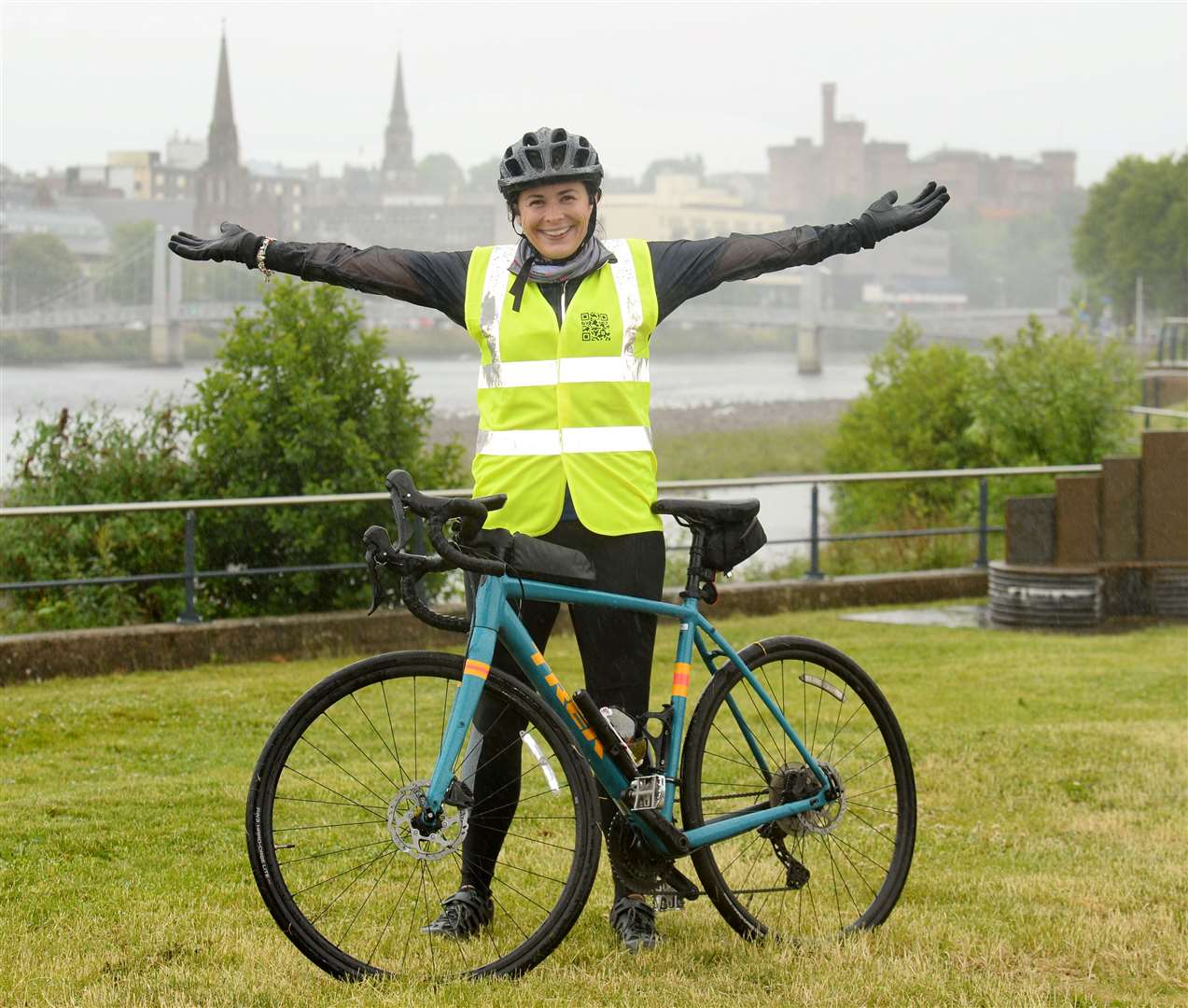 Abbie McCahill is doing a charity bike ride from John O'Groats to Land's End for Mikeysline. Picture: Gary Anthony
