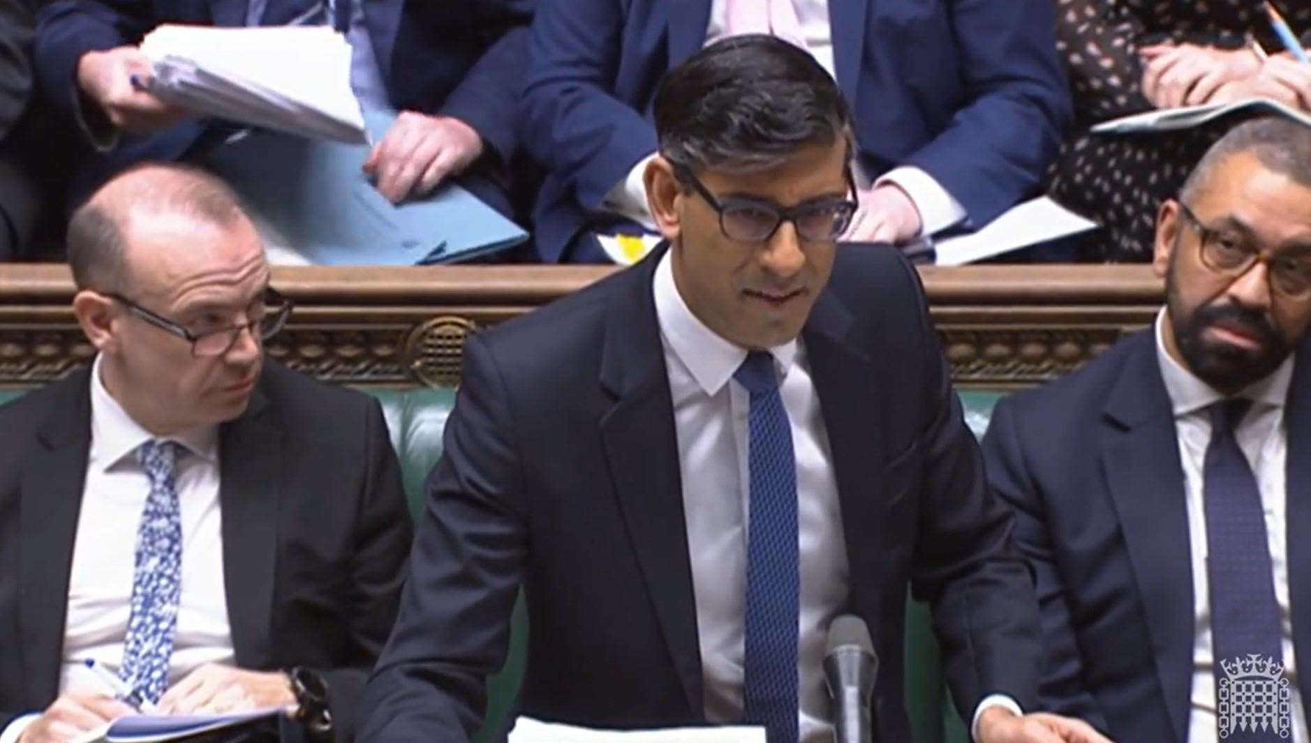 Prime Minister Rishi Sunak hit back during Prime Minister’s Questions (House of Commons/UK Parliament)