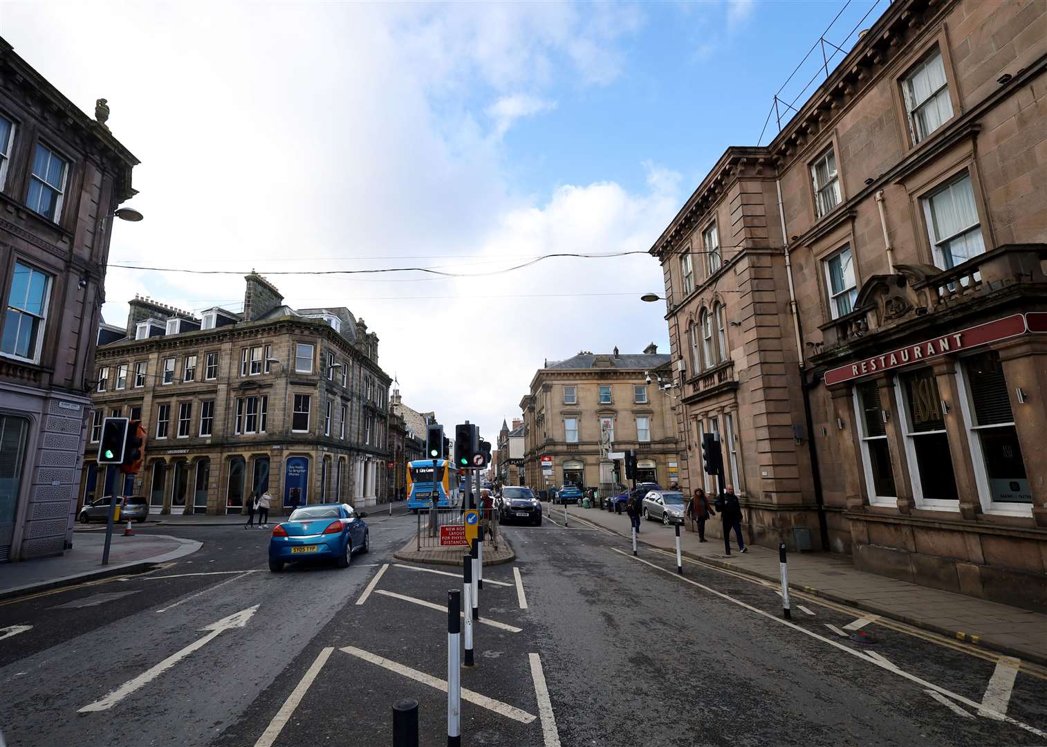 Academy Street is one of Inverness's busiest roads.