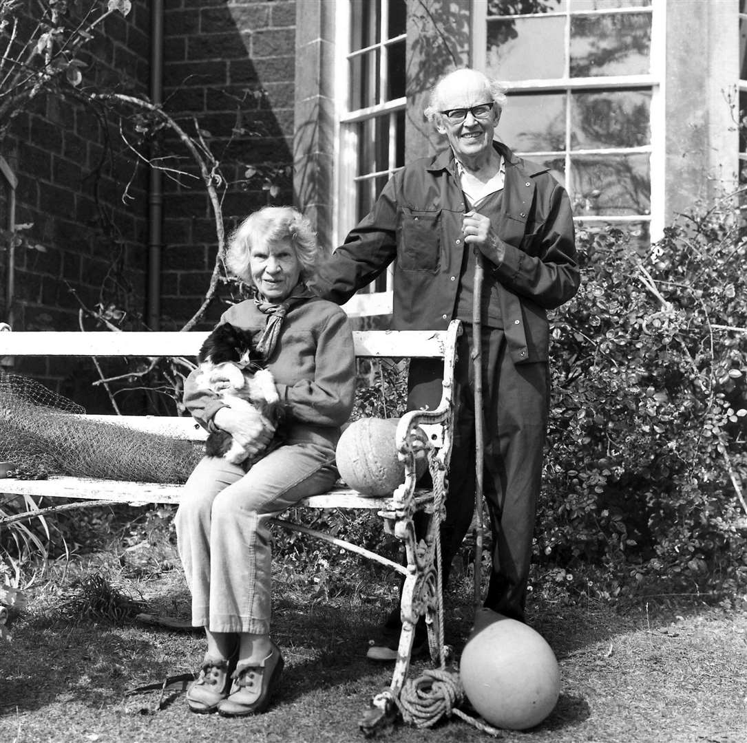 John Lorne Campbell and Margaret Fay Shaw at Canna House. Picture: National Trust for Scotland