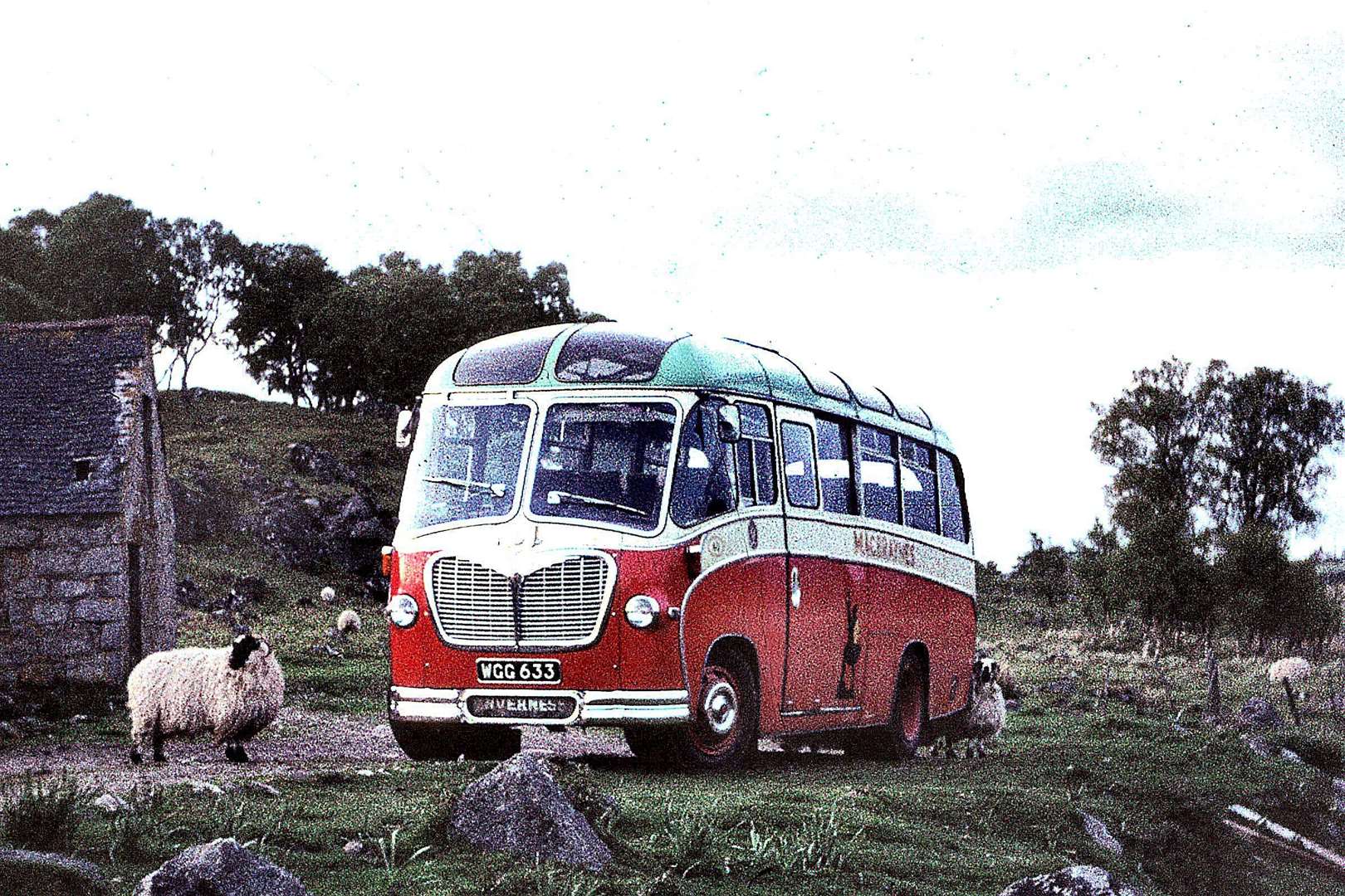 A Bedford bus pictured at Whitebridge in 1966.