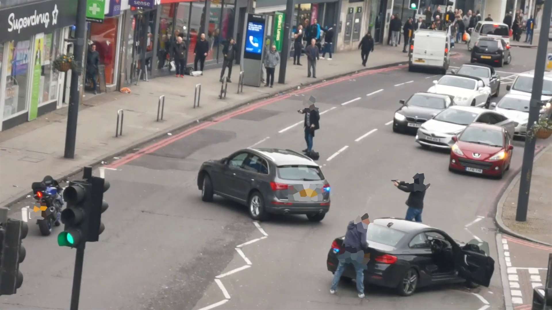 The scene of the incident on Streatham High Road (Metropolitan Police/PA)