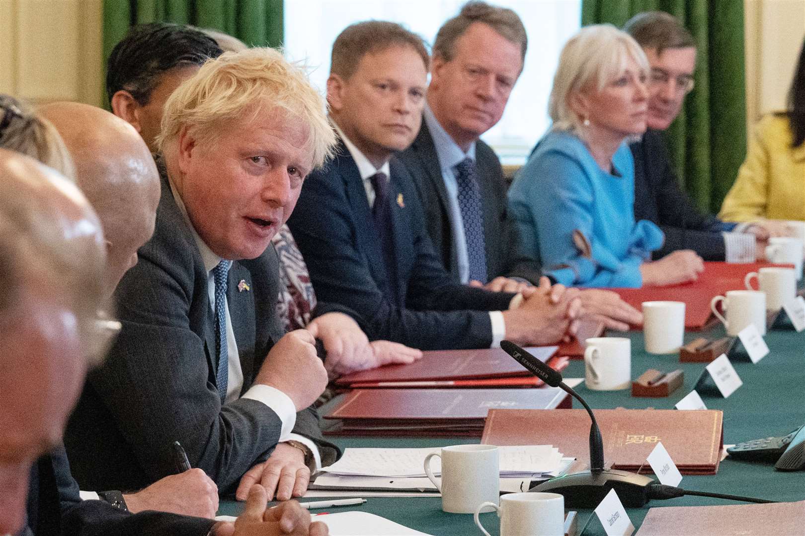 Prime Minister Boris Johnson speaks at the start of a Cabinet meeting at 10 Downing Street, London (Carl Court/PA)