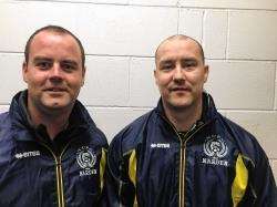Barrie McDonald (left) and Craig Walker have joined Nairn County's coaching team for the under-15s.