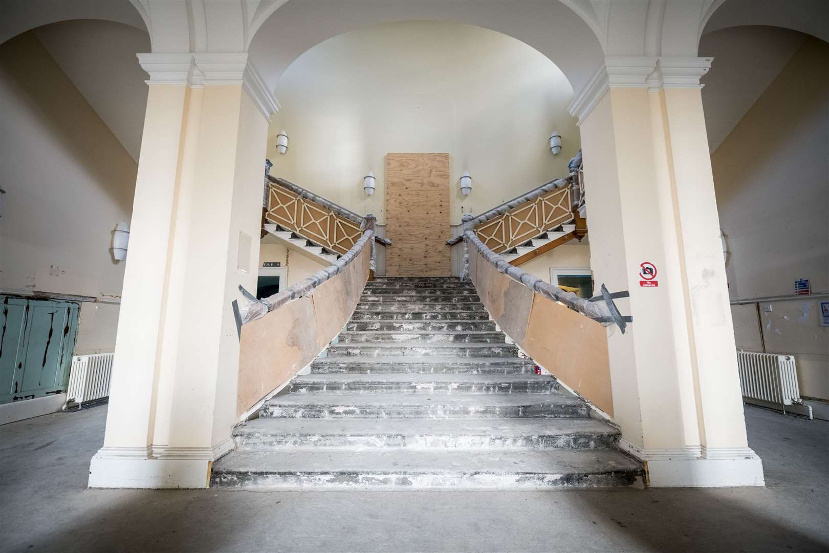 The main entrance to Inverness Castle leads to the Grand Staircase.