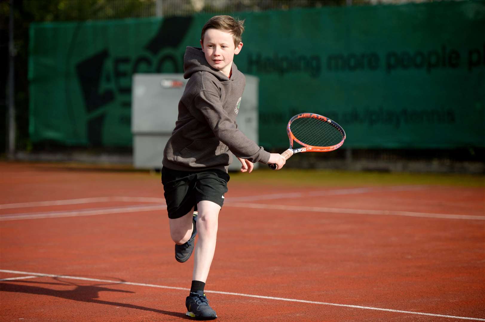 Scottish Schools Tennis Championship Inverness Royal Academy 2020..Finlay Leitch..Picture: James MacKenzie..
