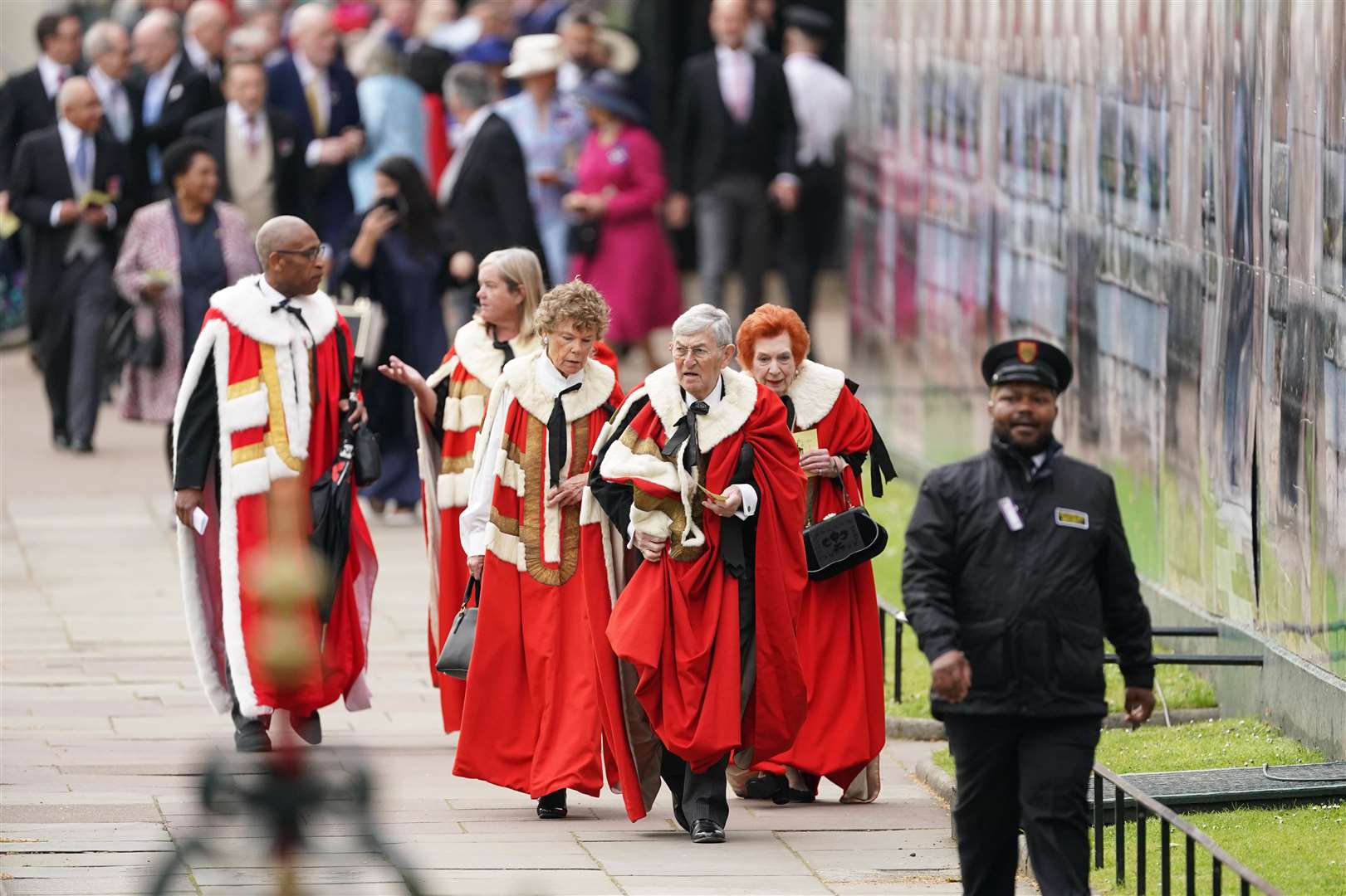 Peers were early arrivals at Westminster Abbey (Joe Giddens/PA)