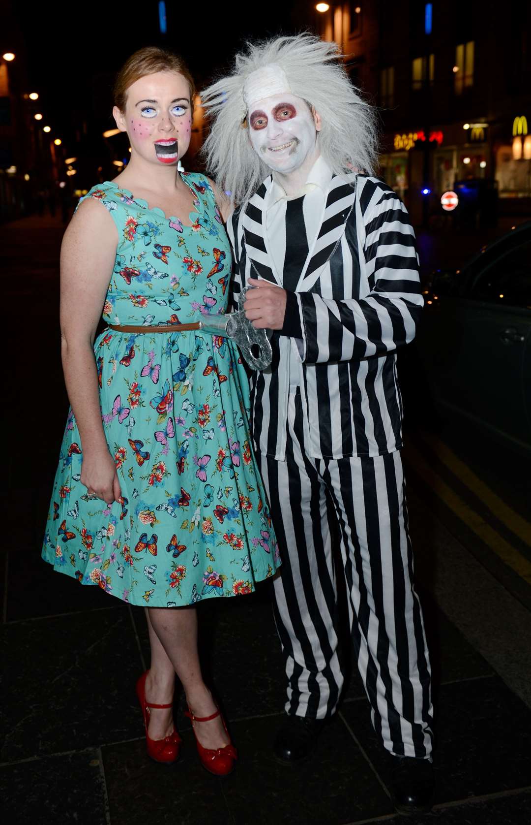 Shona Lawtie and Keith Mulloy made a brilliant effort for their Halloween drinks out. CitySeen on Halloween 31/10/15. Picture: Alison White