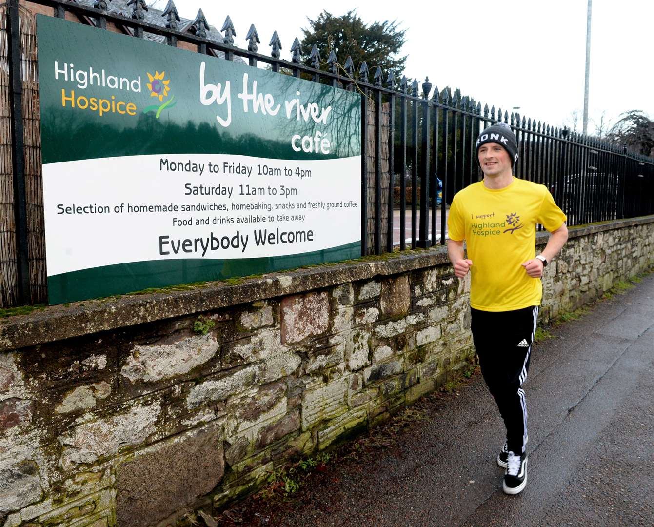 Connor Golabek from Inverness will be running 7 marathons in 7 days to raise money for the Highland Hospice..Picture: James Mackenzie..