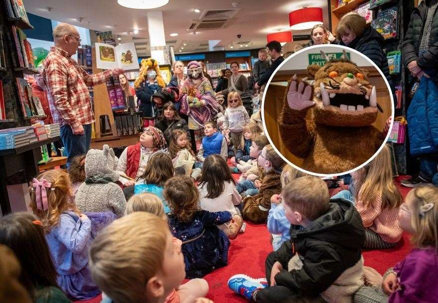 Young book lovers got the chance to hear stories and meet the Gruffalo at the Eastgate Shopping Centre.