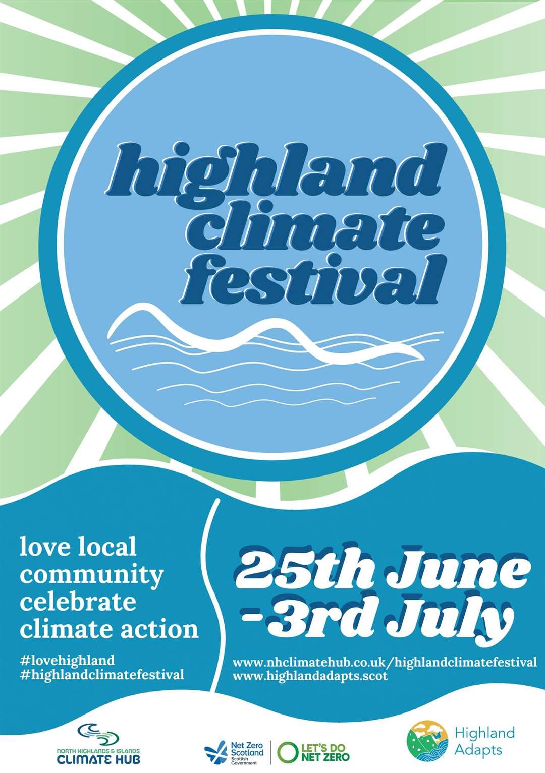 Highland Climate Festival Poster.