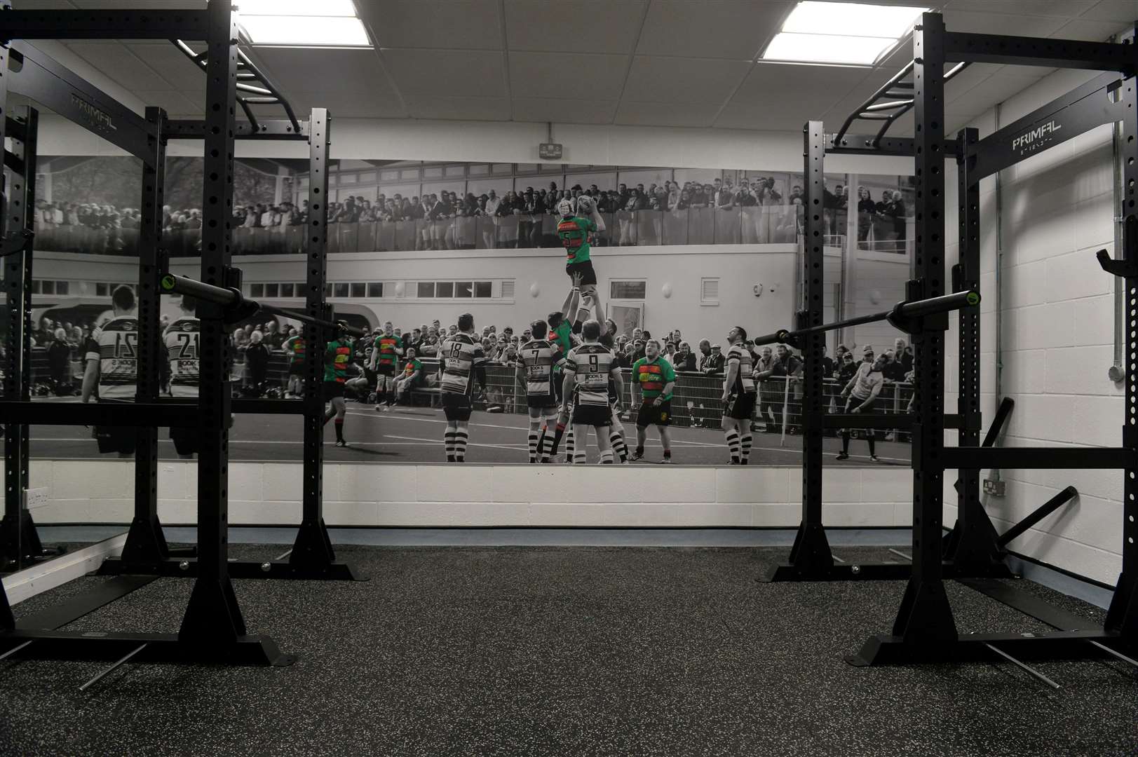 Highland Rugby Club's new training room.