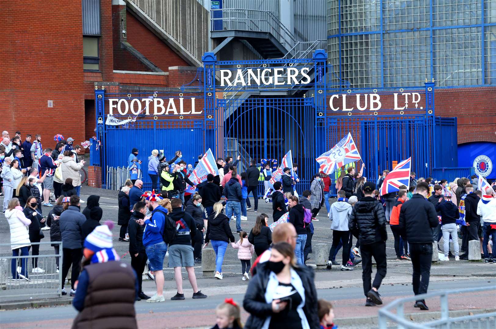 Rangers fans have been urged not to gather together (Robert Perry/PA)