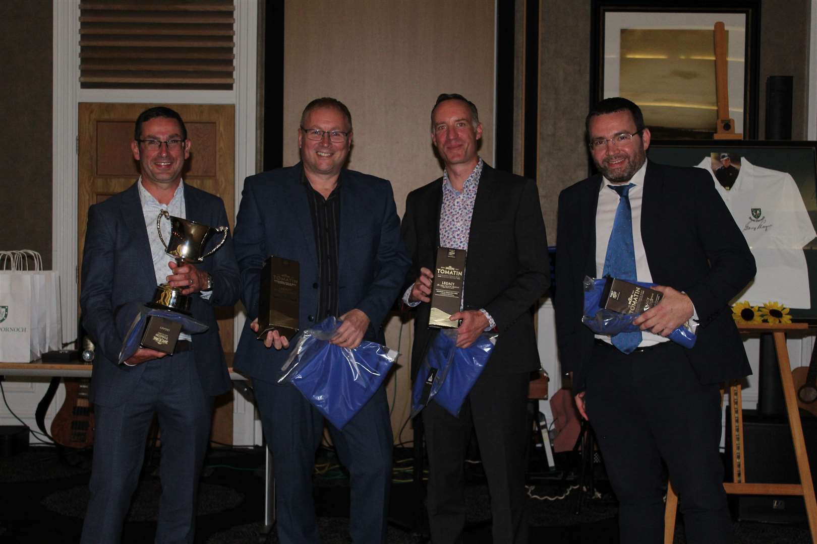 The winners, Gordon Manson, Mark Sorbie, Neil Smith, Stuart Robb.