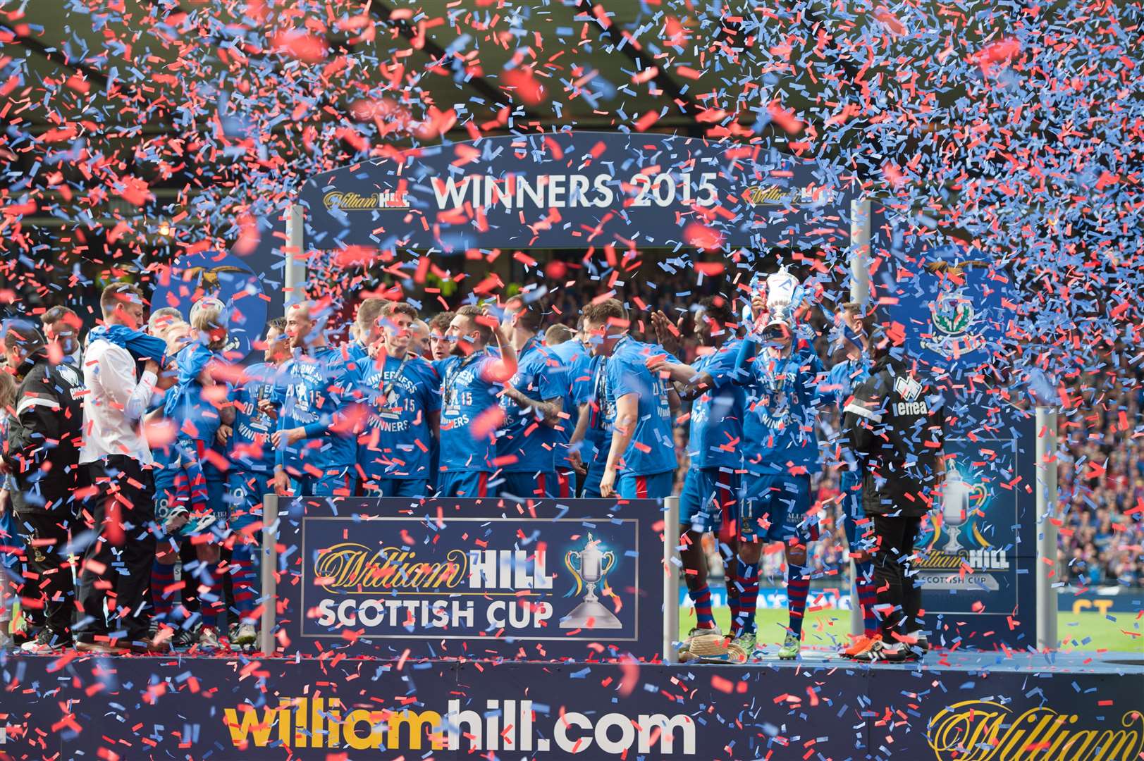 2015 Scottish Cup final celebrations at Hampden. Picture: Callum Mackay