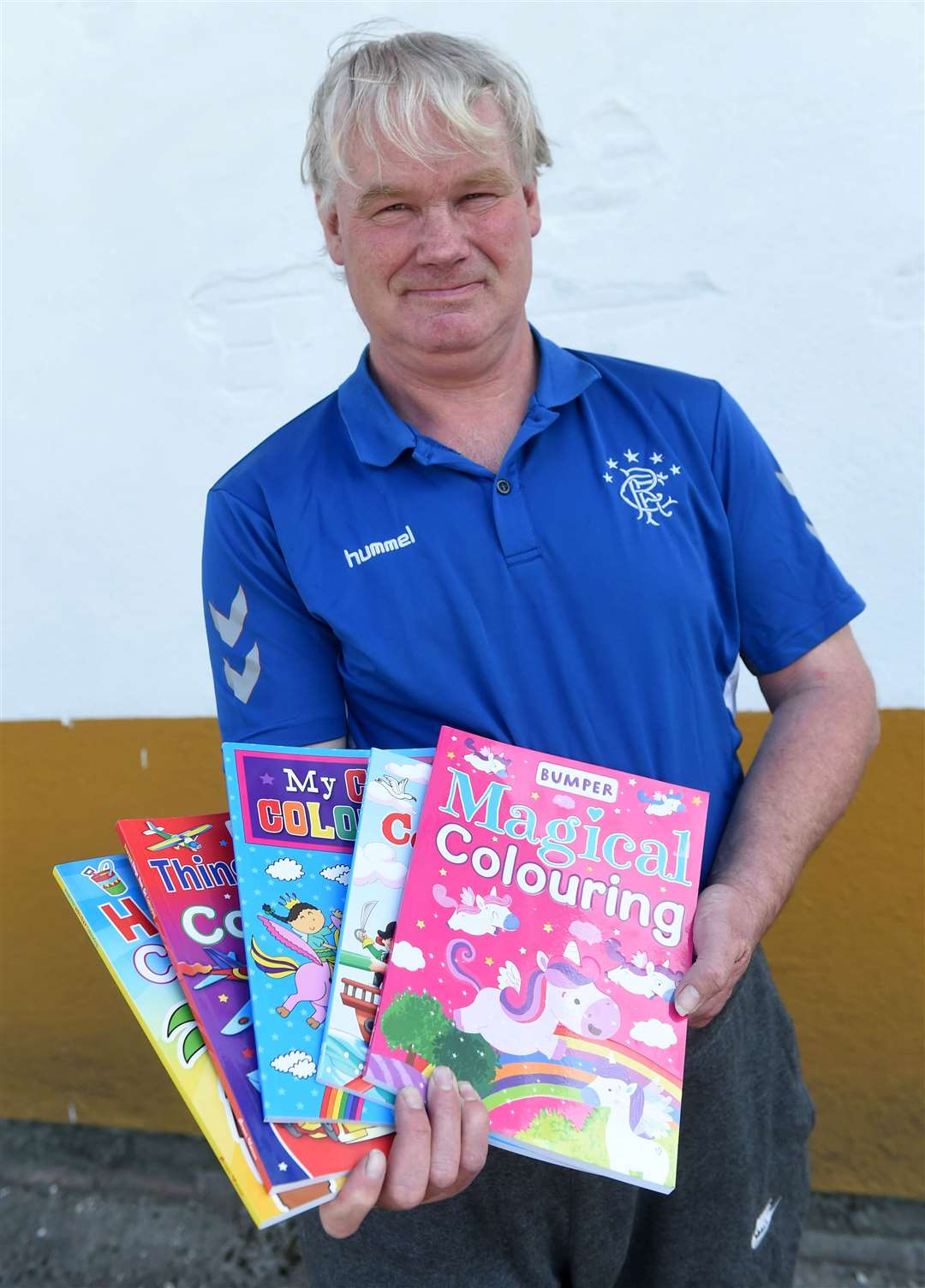 Martin Macdougall has brought a smile to the faces of more than 600 children. Picture: Callum Mackay.