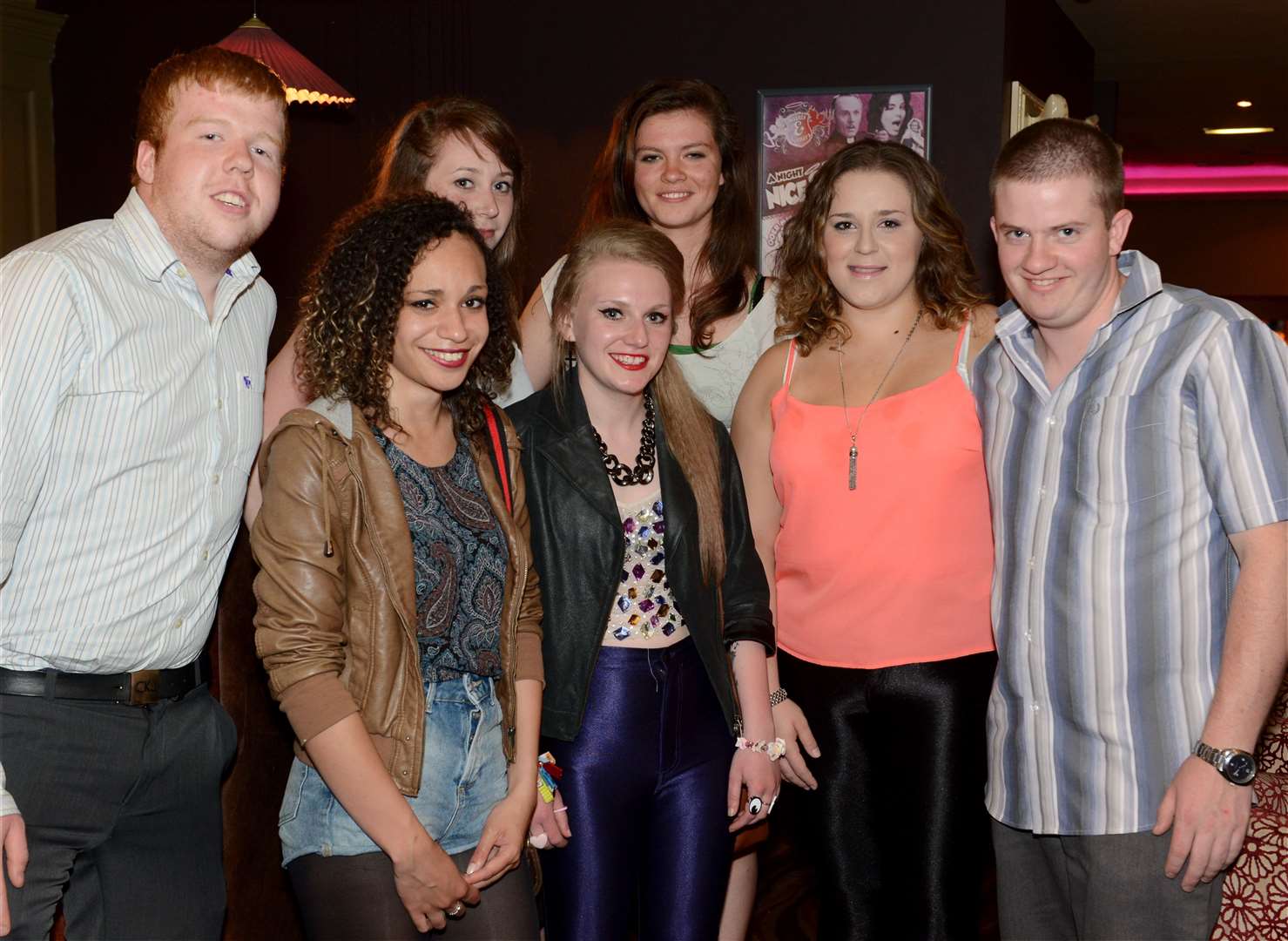 Kari McTaggart (centre) from Culbokie enjoys her 19th birthday with night at Smith n Jones. Picture: Gary Anthony.