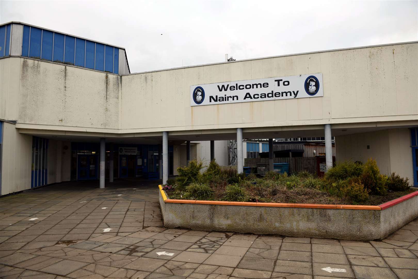 Nairn Academy closed for the day due to a water supply loss. Picture: James Mackenzie.