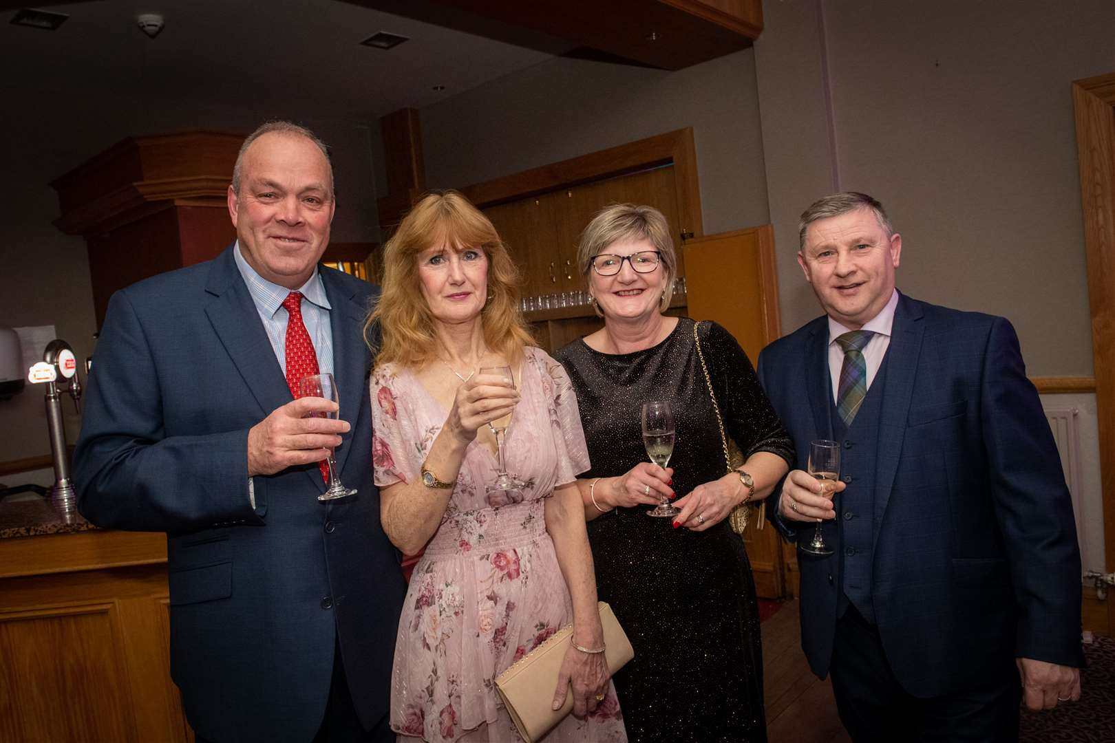 Graham and Anne Paton with Anne and Colin Morrison. Picture: Callum Mackay..