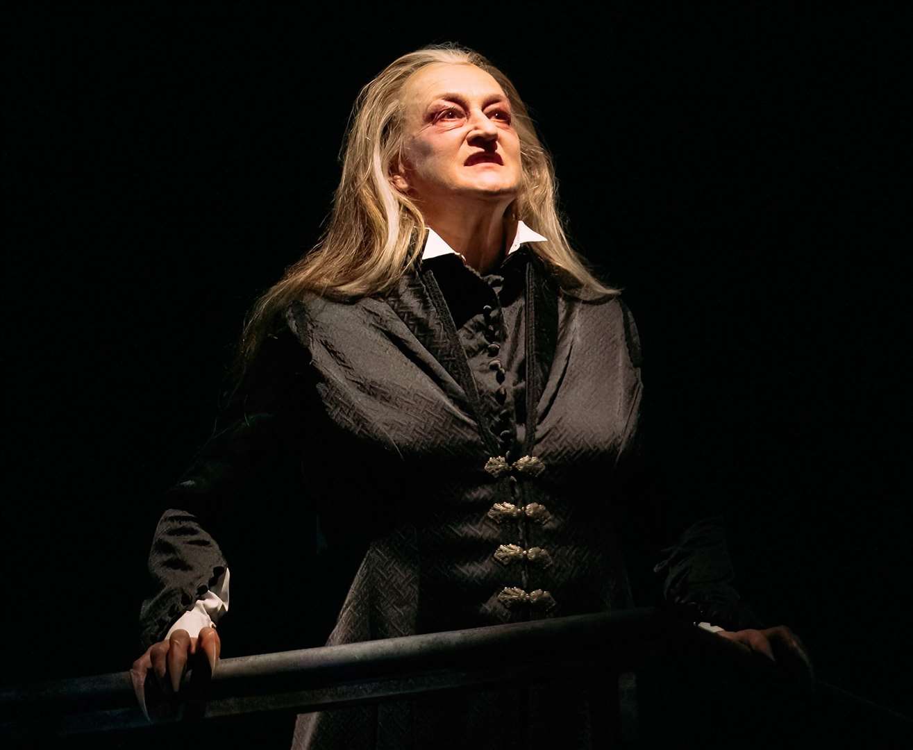 Liz Kettle as Dracula in the play at Eden Court until Saturday. Picture: Mihaela Bodlovic