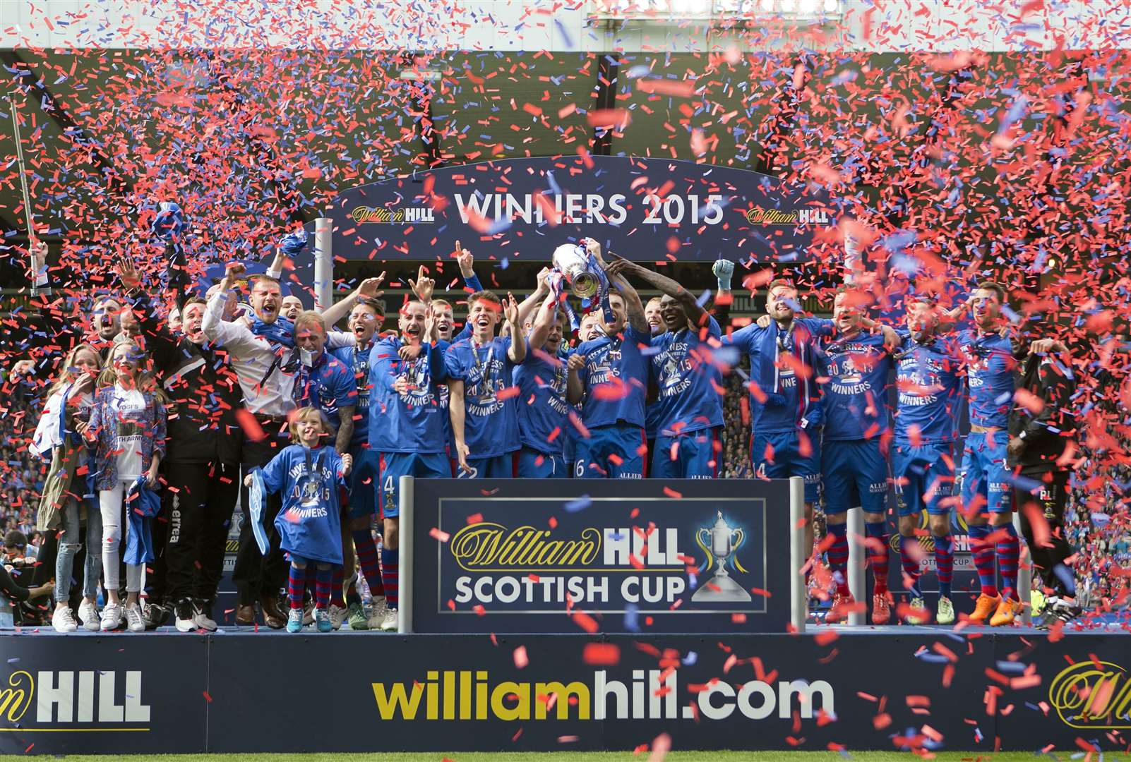 It is five years ago today that Inverness Caledonian Thistle defeated Falkirk to lift the Scottish Cup. Pictures: Ken Macpherson