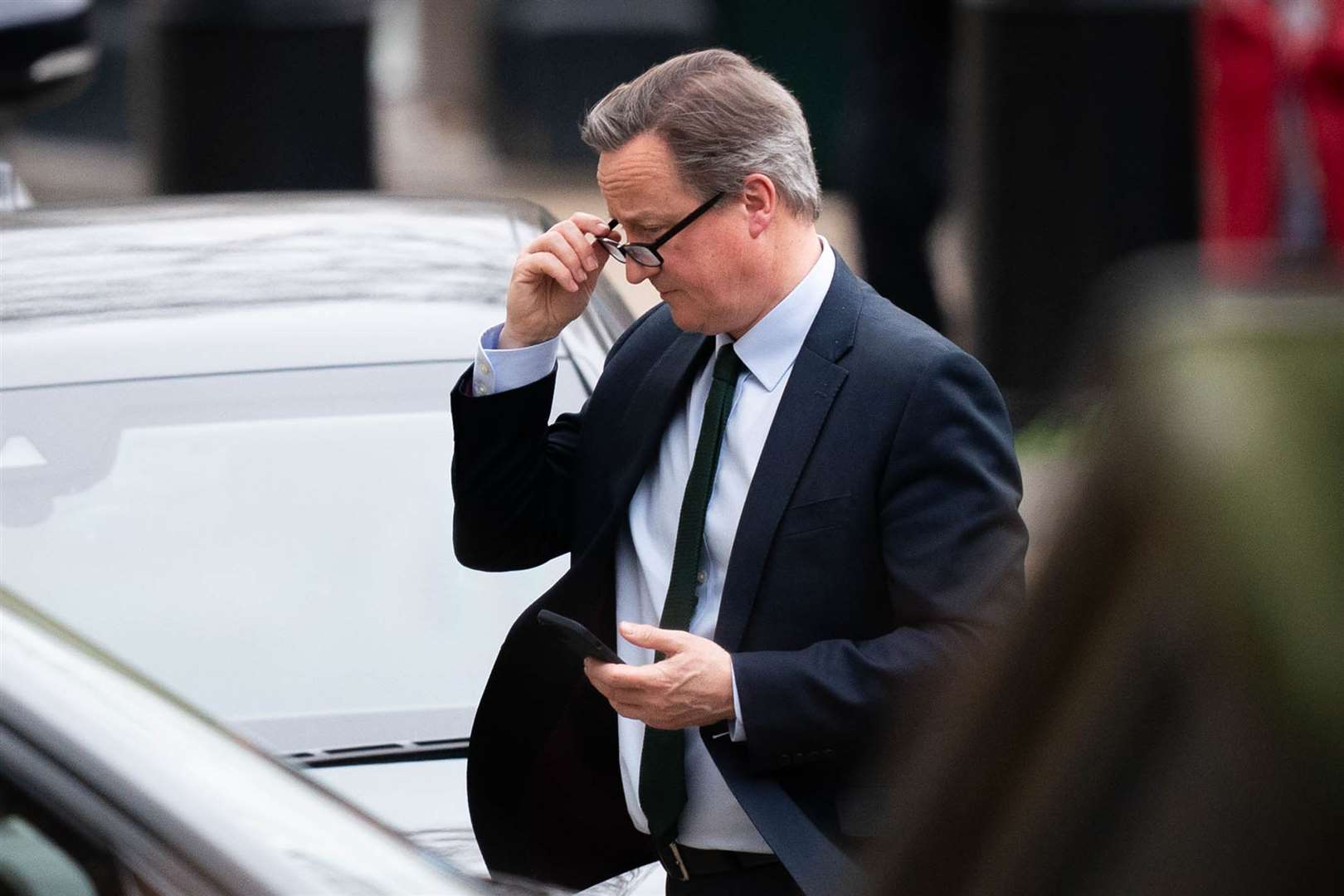 Lord Cameron is expected to meet Congressional leaders as he seeks to urge lawmakers across the Atlantic to approve ‘urgent’ additional assistance for Ukraine (James Manning/PA)