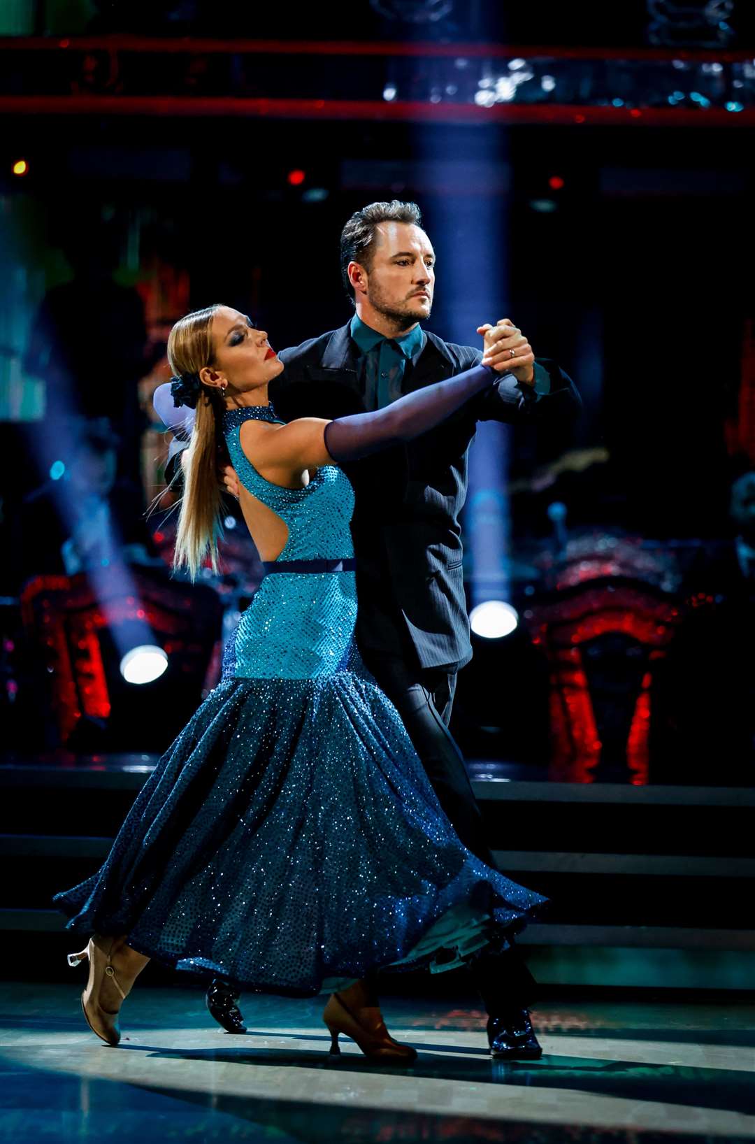 EastEnders actor James Bye dancing with Amy Dowden on Strictly Come Dancing in 2022 (Guy Levy/BBC/PA)